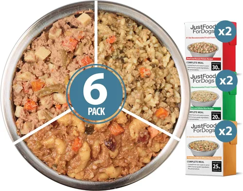 Miniatura 14 de JustFoodForDogs Pantry Fresh Wet Dog Food, Comida Completa para Perros o Complemento para Comida de Perros, Receta de Comida para Perros de Grado