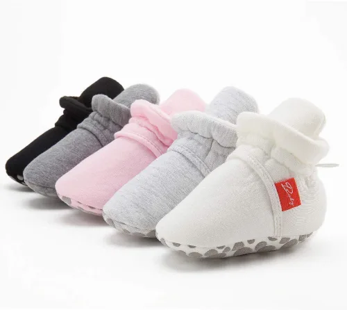 Miniatura 92 de Sawimlgy - Botines de algodón antideslizantes para recién nacido, con agarre, para cuna o para el invierno