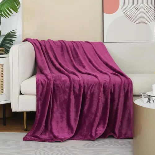 Miniatura 20 de Manta blanca de Navidad súper suave y acogedora para sofá o cama. Manta de microfibra de felpa ligera, 50x60 pulgadas Blanco