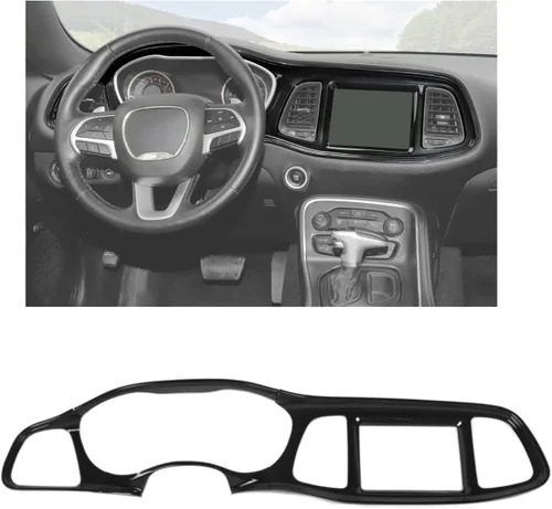Miniatura 12 de Voodonala para Consolas Centrales Challenger, Cubierta Protectora del Tablero de Instrumentos para 2015-2024+ Dodge Challenger, Accesorios Azul