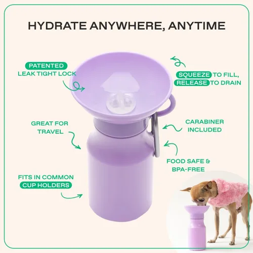 Miniatura 3 de Springer by Springland - Botella de agua para perro, dispensador portátil de botella de agua de viaje para perros, regalo para perros visto