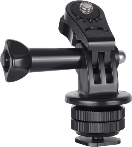 Miniatura 9 de NEEWER Soporte para teléfono/adaptador de montaje de zapata caliente, soporte de cámara de acción compatible con GoPro Hero 12 11 10 9 8 7 6 5 DJI