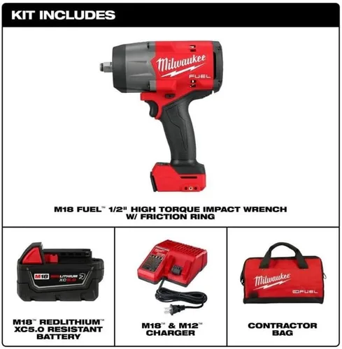 Miniatura 2 de Milwaukee Electric - Llave de impacto de alto torque M18 Fuel de 1/2 con fricción