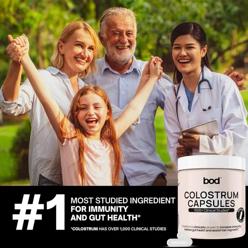 Miniatura 2 de Bod Cápsulas de calostro, suplemento de calostro para apoyo al crecimiento de la piel y el cabello, apoyo inmunológico, salud intestinal, músculo