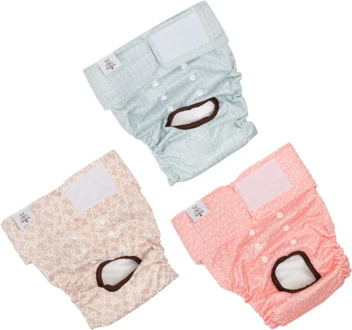 Miniatura 9 de CuteBone D36L - Pañales para perras, paquete de 3 unidades, tamaño L, D36L