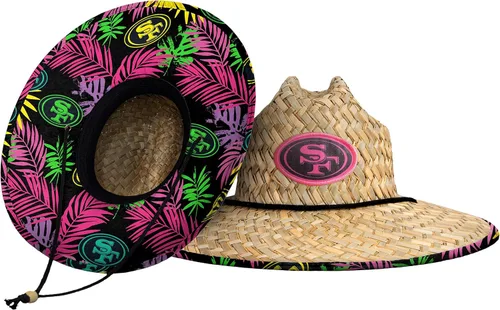 Miniatura 103 de FOCO - Sombrero de paja con logotipo de equipo universitario de NCAA y estampado floral para hombre TEAM LOGO