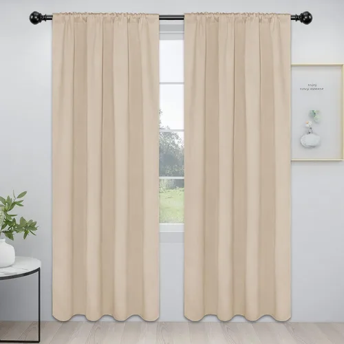 Miniatura 108 de Easy-Going - Cortinas opacas con bolsillo para varilla para el dormitorio, cortinas para ventanas que oscurecen la habitación o la sala de estar