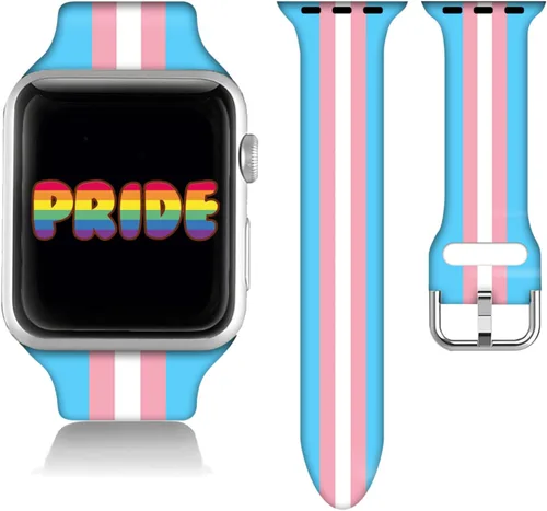 Miniatura 8 de Compatible con Apple Watch de béisbol de 38/40/41/42/44/45/46/1.929 in para mujeres y hombres, correa de silicona suave para regalo de caballo