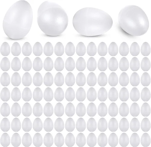 Miniatura 10 de 100 piezas de huevos a granel, instrumentos musicales de percusión, huevos de maracas para niños, juguetes de plástico para aprender pintura, música