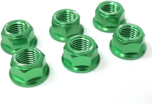 Autobahn88 Kit de vestir de tuerca de piñón de motocicleta, compatible con Kawasaki Versys 300 X KLE300 2017-2020 (verde) (juego de 6)