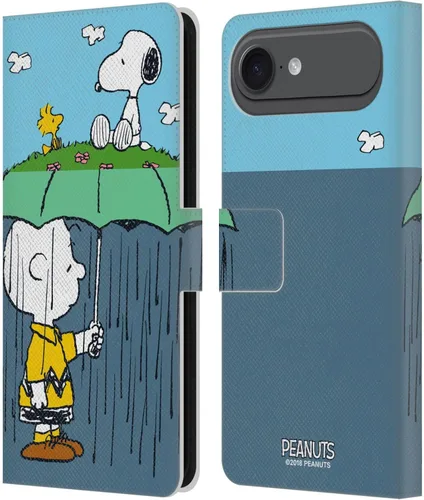 Miniatura 201 de Head Case Designs Funda de piel con licencia oficial de Peanuts Snoopy & Woodstock Balloon Halfs and Laughs para Apple iPhone 7/8/SE 2020 y 2022