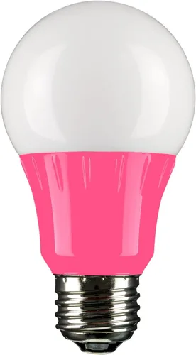 Miniatura 19 de Sunlite 80146 - Foco de luz LED de color A19, 3 W (equivalente a 25 W), base mediana E26, no regulable, certificación UL, decoración de fiestas