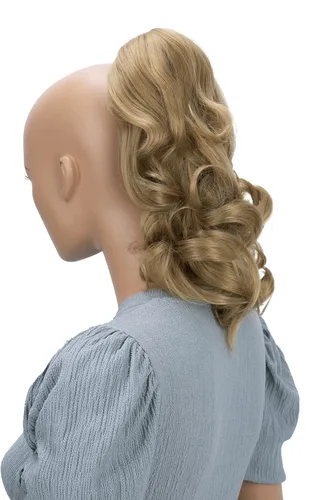 Miniatura 39 de PRETTYSHOP - Extensión de cabello rizado voluminoso, cola de caballo de 14 pulgadas con clip, resistente al calor