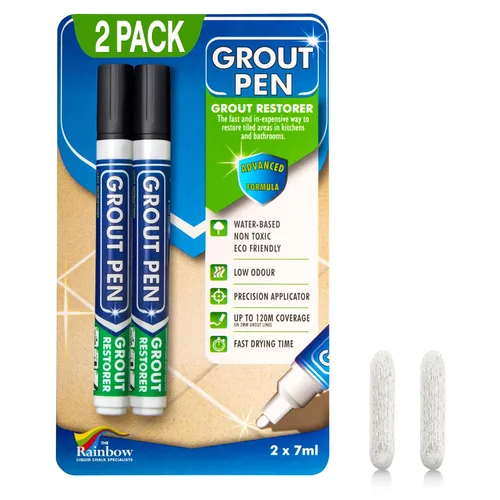 Miniatura 12 de Rotulador de lechada beige para azulejos: pintura impermeable para lechada, colorante para lechada de azulejos y bolígrafo sellador, estrecho, 0.197