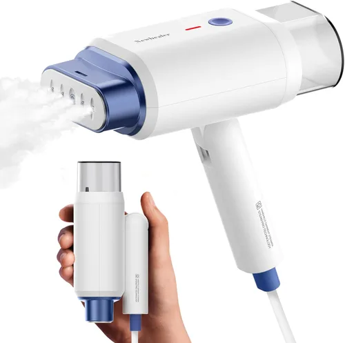 Vaporizador Newbealer para ropa, vaporizador de viaje de 1200W con vapor horizontal y vertical, 2 niveles de vapor, planchado en seco, plegable,