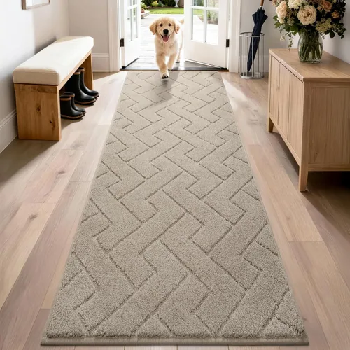 Miniatura 25 de PURRUGS Alfombra de fácil cuidado de 6 x 9 pies, antideslizante, lavable a máquina, tapete para puerta de perro, resistente a las manchas