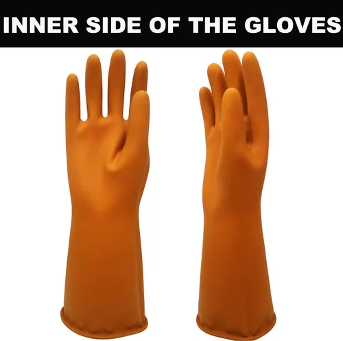 Miniatura 6 de Guantes de látex resistentes, 14, 18, 22 pulgadas, guantes de goma industriales impermeables para trabajo, color negro, talla XL