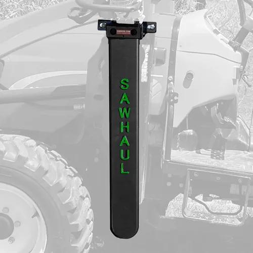 Miniatura 13 de SawHaul Soporte universal para motosierra para tractor, fabricado en Kansas, Estados Unidos, portatosierra de montaje fijo (20 pulgadas, verde)