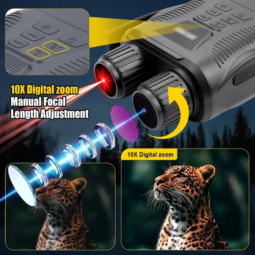 Miniatura 6 de Gafas de visión nocturna, binoculares de visión nocturna 4K para adultos, regalos para hombres, él, marido, papá, batería de carga rápida de 2000