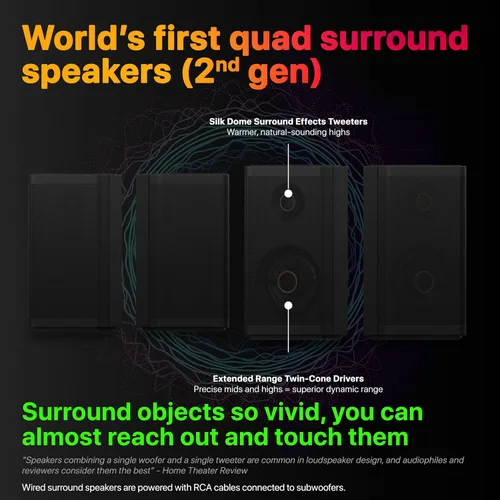 Miniatura 5 de Nakamichi Shockwafe Ultra - Sistema de barra de sonido de 9.2.4 canales con Dolby Atmos/DTS:X, subwoofers duales de 10 pulgadas, 4 altavoces