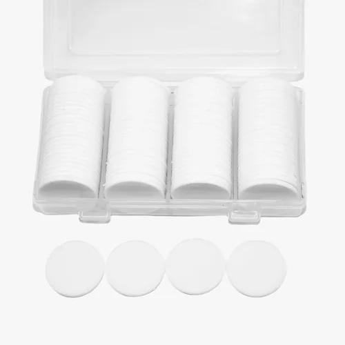Miniatura 3 de SmartDealsPro Juego de 100 contadores de aprendizaje de plástico opaco de 1 pulgada Mini fichas de juego de fichas de póquer con caja de Blanco