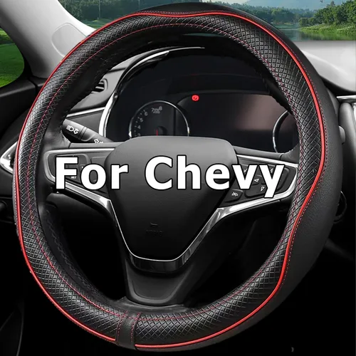 Miniatura 10 de Funda para volante de automóvil para Chevy Silverado 1500 2500 3500, Tahoe, Equinox, Traverse, Colorado, accesorios automotrices para Chevy, diseño