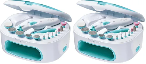 Miniatura 8 de Kiss Professional, taladro eléctrico de uñas, lima de uñas eléctrica y sistema de secado de uñas, incluye 12 accesorios, empujador de cutículas