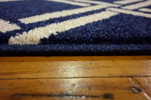 Miniatura 105 de Unique Loom Trellis Collection - Alfombra geométrica moderna azul marino (9 pies x 12 pies)