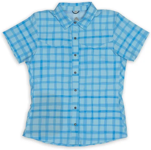 Club Ride Camisa Bandara para mujer, ligera, transpirable y de manga corta, con botones, para ciclistas