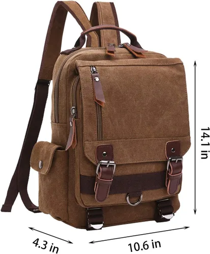 Miniatura 2 de Mygreen bolsa cruzada de lona, mochila de viaje