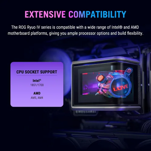 Miniatura 8 de ASUS ROG RYUO IV 360 ARGB con pantalla AMOLED curvada móvil de 6.67 pulgadas que admite video de efecto 3D o estadísticas de sistema