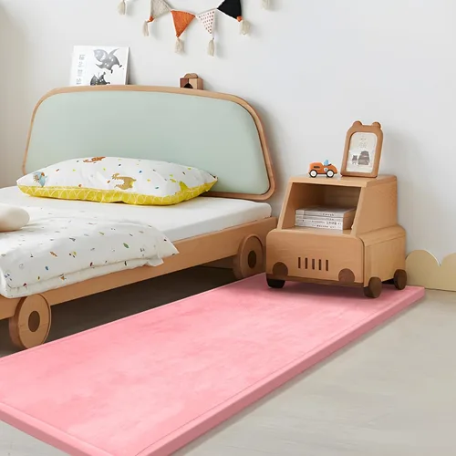 Miniatura 30 de Huloo Sleep - Tapete de juego para bebé, tapete de espuma viscoelástica de 1.3 pulgadas de grosor, terciopelo coral suave, antideslizante, Gris
