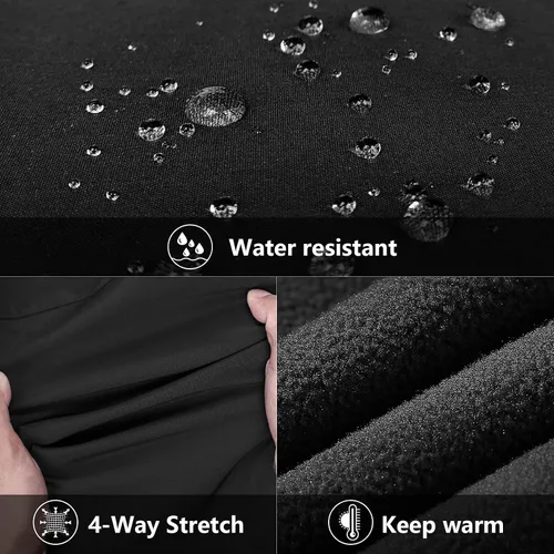 Miniatura 5 de 33,000ft Chaleco de correr para mujer, con forro polar, con cremallera, resistente al viento, ligero, softshell, para golf, senderismo, deportes