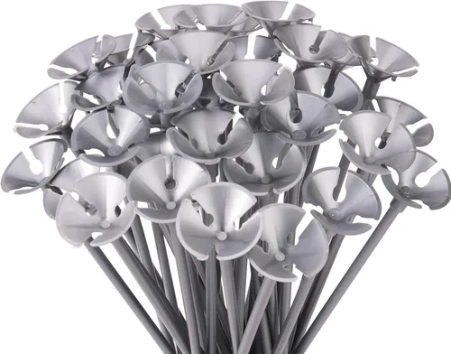Miniatura 15 de PP OPOUNT 320 piezas de varillas para globos, varillas de globos de plástico de 12.6 pulgadas, soportes para globos para aniversario, boda, Blanco