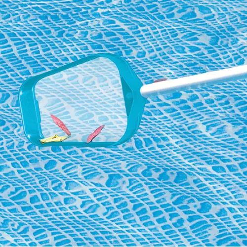 Miniatura 8 de Intex Juego de piscina con marco prisma de 15 x 48 pulgadas sobre el suelo con bomba de filtro, escalera, cubierta de piscina y kit de limpieza