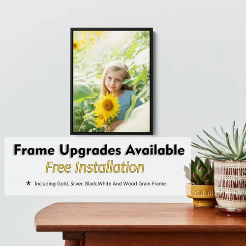 Miniatura 3 de GMissT Impresiones en lienzo con tus fotos – Cuadros personalizados sobre lienzo póster personalizado para decoración del hogar – Marcos flotantes