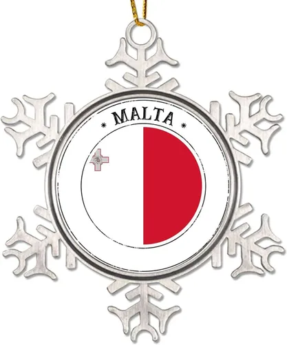 Miniatura 16 de Mozambique - Adornos de Navidad de copo de nieve de metal, recuerdo patriótico, regalo de recuerdo de país, adornos de Navidad para árbol, bandera