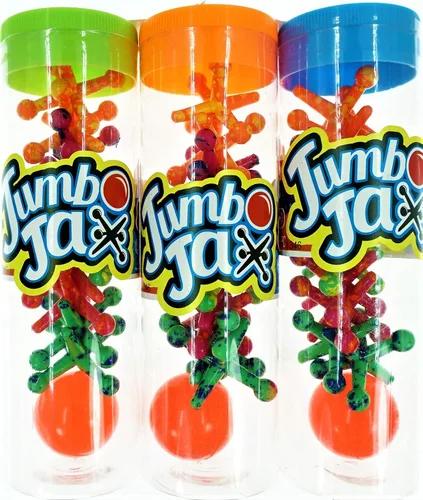 Miniatura 2 de JA-RU Jumbo Jax Toy Set (paquete de 3) Juego de gatos de goma suave con pelota Juegos clásicos antiguos para niños Juguetes de los años 90