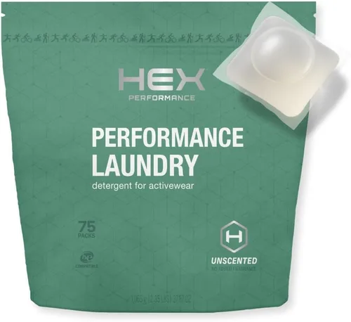Miniatura 10 de HEX Performance Detergente para ropa sucia, aroma fresco, 100 cargas (paquete de 2 50 ld), detergente concentrado para eliminar olores, sudor