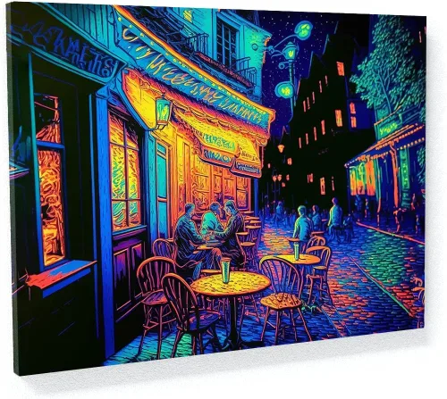 Miniatura 34 de Sense Canvas Pop Art The Starry Night 20 - Lienzo decorativo para decoración del hogar, póster grande de 40 x 30 pulgadas, 0.75 pulgadas