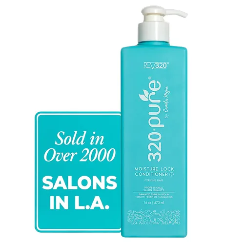 Miniatura 10 de 320Pure - Acondicionador de bloqueo de humedad de 32 onzas, acondicionador hidratante para el cabello para mujeres y hombres, sin sulfatos, fórmula