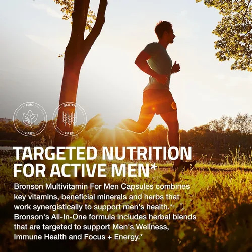 Miniatura 5 de Bronson Multivitamínico para hombres, fórmula de cobertura diaria todo en uno, vitaminas clave, minerales y hierbas para apoyar la salud
