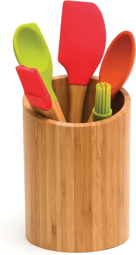 Miniatura 3 de Lipper International 8827 Soporte para herramientas de cocina de madera de bambú, 5-1/2 "x 8