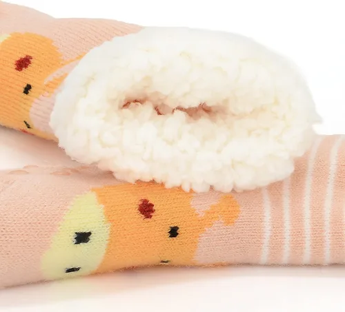 Miniatura 5 de Zando Calcetines peludos de Navidad para niños y niñas, calcetines térmicos gruesos y suaves, calcetines esponjosos, calcetines cálidos para niños