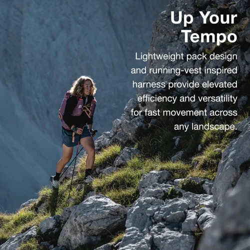 Miniatura 3 de Osprey Tempest Velocity - Mochila de senderismo para mujer, 20L, color pashmina/melón, WM/L