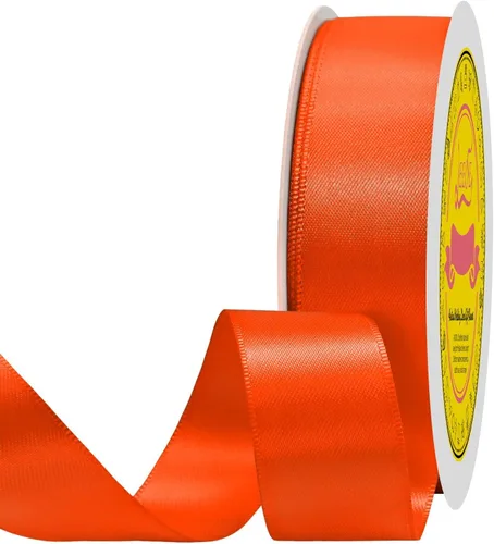 Miniatura 152 de Cinta de satén blanca antigua de doble cara de 1-1/2 pulgadas x 50 yardas, cinta de poliéster para envolver regalos, día de San Valentín, bodas