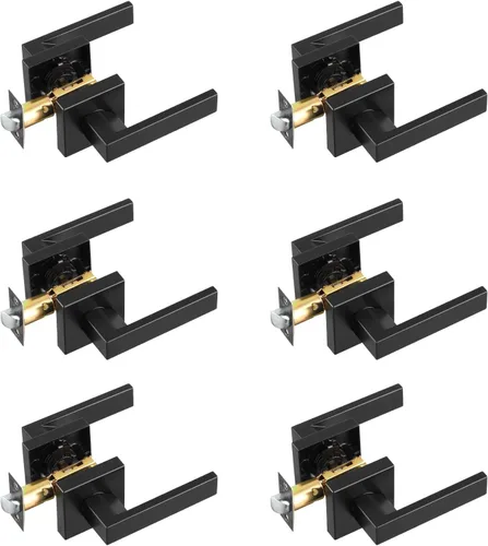 Miniatura 17 de VEVOR Pomo de puerta de entrada con llave, perilla de puerta de níquel satinado con bola redonda, exterior con llave y cerradura de giro de pulgar