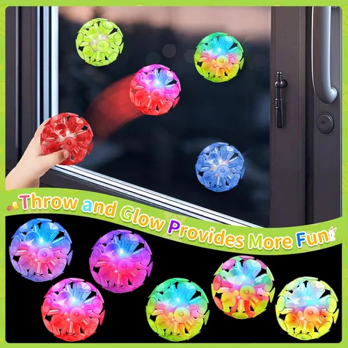 Miniatura 4 de Paquete de 6 huevos de Pascua rellenos con bolas de copa de sol iluminadas, huevos de Pascua rellenos con juguetes para ansiedad para niños