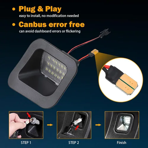Miniatura 6 de Luz LED para placa de matrícula compatible con Dodge Ram 1500 2500 3500 2003-2018, accesorios de luces de matrícula, montaje de repuesto