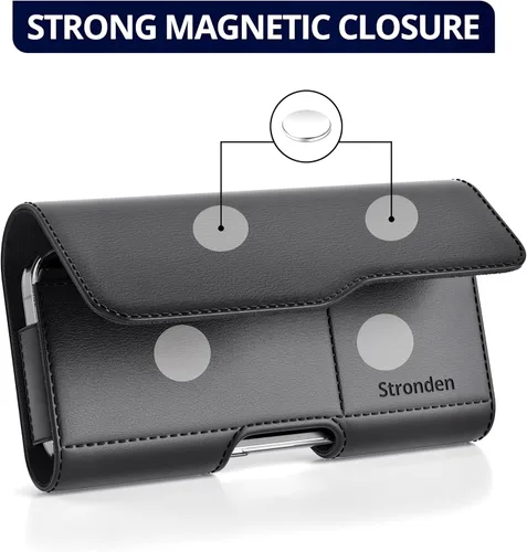 Miniatura 3 de Stronden Funda con cierre magnético para iPhone 16 Plus, 15 Pro Max, 15 Plus, 14 Pro Max, 14 Plus, 13 Pro Max, 12 Pro Max, 11 Pro Max - Estuche